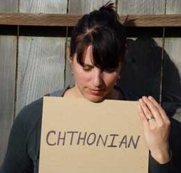 Click to see the definition of chthonian.